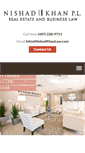 Mobile Screenshot of nishadkhanlaw.com